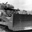 M4-Sherman-medium-tank-equipped-with-bulldozer-blade-circa-1944.jpg 1-100 Sherman M4-A1.  M1 bulldozer blade addon kit