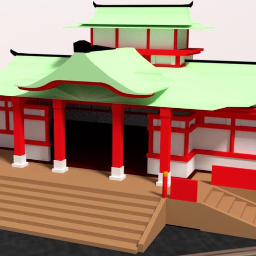 temple 2.png Download STL file Japanese Temple • 3D printable model, 3Dgraph