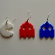 thumb_DSC01994_1024.jpg Free STL file PacMan earrings・3D printer model to download