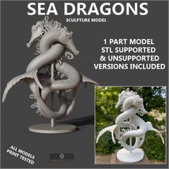 CULTS.jpg STL file Sea Dragon・3D print design to download