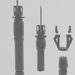 justice.png Fichier STL Jedi Survivor Justice sabre laser・Design pour impression 3D à télécharger