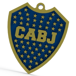 Sin título.png Key ring of Boca Juniors