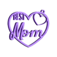 Best Mom Heart Keyring.stl Best Mom/Mum/Nan/Auntie Keyrings
