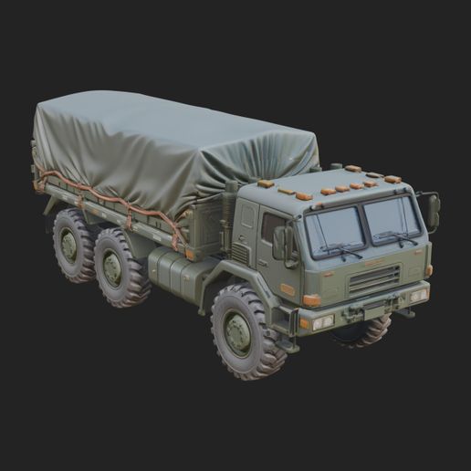 Military Cargo Truck Model Design 9 - 3D Print Model