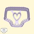 22-2.jpg Baby shower / gender reveal party cookie cutters - #22 - baby diaper (style 2)