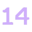 14.stl TERMINAL Font Numbers (01-30)