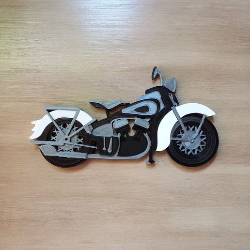 🏍️ 1940 HARLEY DAVIDSON WL MOTORCYCLE - MOTO HARLEY -WALL ART - 2D ...