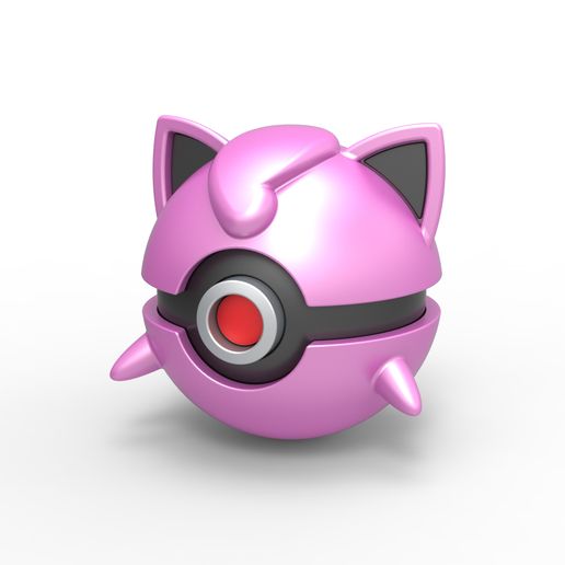 1.jpg 3D file Pokeball Jigglypuff・3D printing idea to download, CosplayItemsRock