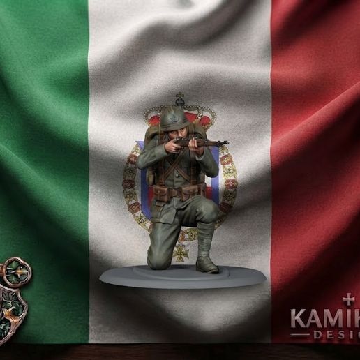 WWI Italian Soldier 3 3D model by KamikazeDesigns