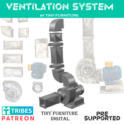VentSystem.png Fichier STL Système de ventilation industrielle・Plan imprimable en 3D à télécharger, Tiny-Furniture