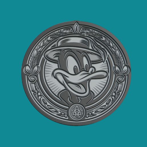 a_151.jpg Daffy Duck Print Model Daffy Duck Medallion Daffy Duck Wall Decor
