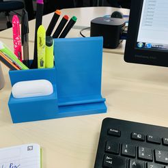 IMG_3372.jpg STL file Phone, airpods pro, pen holder・3D printable model to download