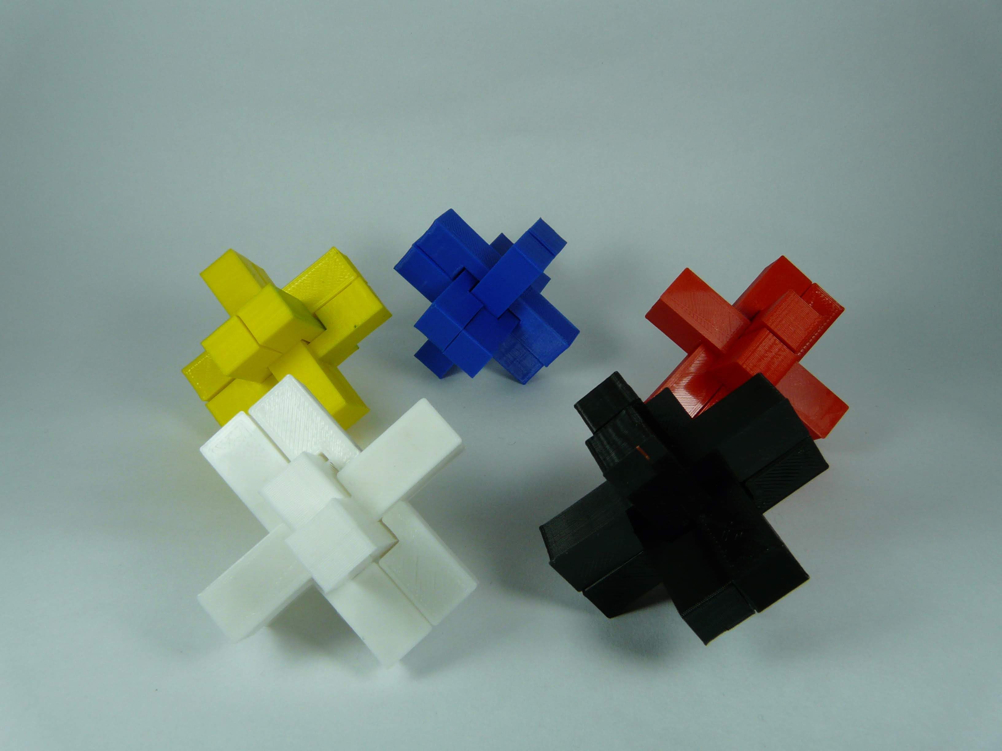 Download STL file triple cross puzzle • 3D print design ・ Cults