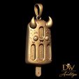 3.jpg Cute Devil Monster Popsicle Pendant