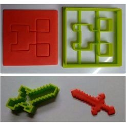 minecraft-colocar.jpg STL file Minecraft Creeper and Sword Cookie Cutter・3D printing design to download, ThingsMary3D