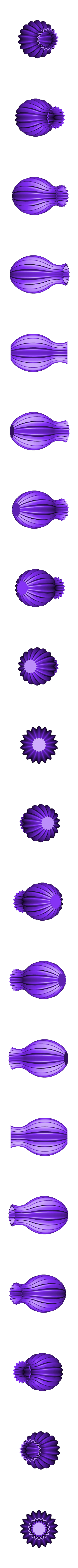 Ribbed Profile Vase.stl Vase Collection