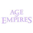 Age of Empires II upper part.stl Age of Empires II logo