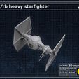 space_blueprint-lineart-overall-view-of-parts-tIE-rb-starship-starfighter5.jpg TIE/rb Heavy Starfighter