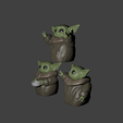 3tres yodas.png baby yoda for 3