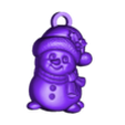 igloo man cnc model keychain.obj porte-clés igloo man modèle cnc