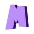 M.stl Letters and Numbers POKEMON (2 colors) Letters and Numbers | Logo