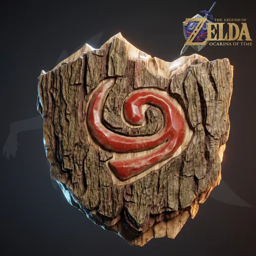 Deku Link Shield – The Legend of Zelda: Ocarina of Time Remake Cosplay STL