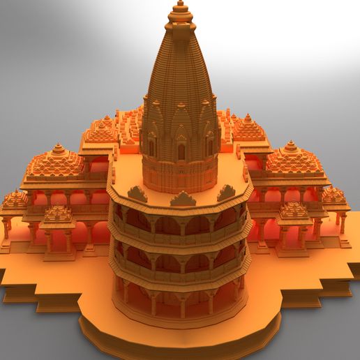 Full_combined_Ram_Temple_HQ_Base_250mm-v1.jpg Ayodhya Ram Temple - NO SUPPORTS REQUIRED!