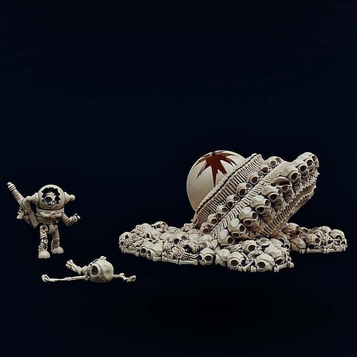 Downed Necrosaucer - 3D model önizlemesi