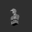 322.jpg Arnold T-800 bust with glasses for 3d print stl .2 options