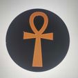 ankh-coaster.jpg Ankh Untersetzer - Altägyptisches Symbol Getränkeuntersetzer | 3D Printable STL