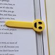 IMG_7517.jpg Happy bookmark (Stl file for 3D printing) Print in place.