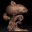 A7.jpg Koi Fish 3D print model