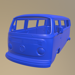 A.png VOLKSWAGEN TRANSPORTER T2 1972 CARROSSERIE DE FOURGON IMPRIMABLE