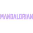 Mandalorian LETTERS-02.STL Mandalorian iPad/IPhone Docking Station
