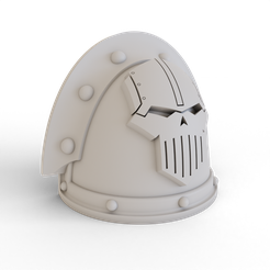 Iron-Warriors-01.png Fichier STL Epaulière pour armure de puissance MKIII (Iron Warriors)・Objet pour imprimante 3D à télécharger