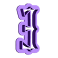 e_Low_case.stl Merlina - alphabet font - cookie cutter