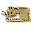 RENDER-3.jpg 3D Printable Hello Frog Gold Pendant
