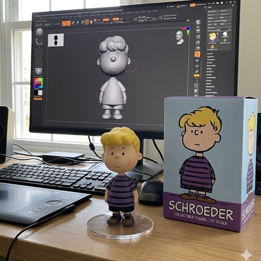🥜 Schroeder - Peanuts Classic Collectible Figure (The Little Beethoven ...