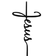 jesus-word-cross-accent.png Jesus Wall Accent