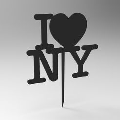 untitled.316.jpg STL file I LOVE NEW YORK TOPPER・3D printing template to download, 3DDesignFactory
