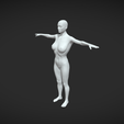 4.png Female Body Base Mesh T-Pose