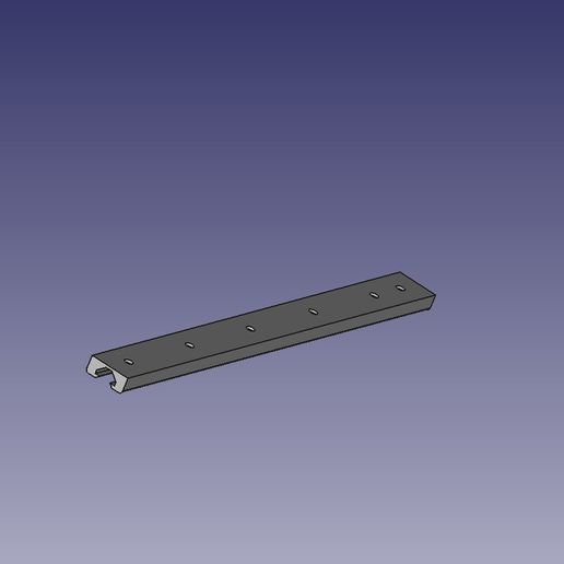 V_Slotted_Rail_10x20_250mm 3D model