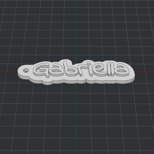 Keychain Gabriella 3D model