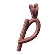 P-lower-case-wire-3d-letter-pendant-charm-10.jpg P Buchstabe Initiale 3d Kleinbuchstaben Draht Anhänger Charme Bügel 3D-Druck Modell