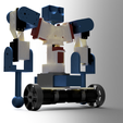 humanoidB v16.png Humanoid Battle Robot (stl, schematics and codes)