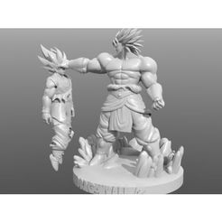 dragon-ball-broly-vs-kakarot-3d-model-stl-1.jpg Free STL file Dragon Ball Broly・Template to download and 3D print