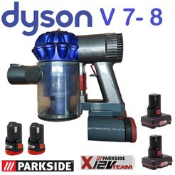 01.jpg STL file PARKSIDE X12 on DYSON V7 and V8・3D print design to download