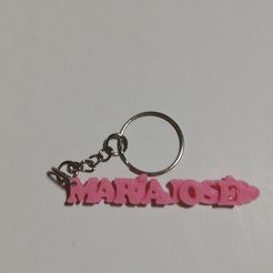 IMG_20210304_150632.jpg STL file KEYCHAINS WITH MARIA JOSE´S NAME・3D printer design to download