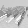Four-track-example.png ALL the modules for the BIG TRAIN STATION for t and z scale model trains.