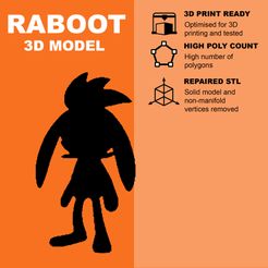 Raboot banner.jpg Archivo STL gratis Raboot (high poly) - Pokemon・Objeto imprimible en 3D para descargar